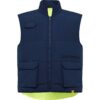 Gilet multitasche reversibile imbottito ad alta visibilità - Blu Navy/Giallo Fluor
