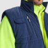 Gilet multitasche reversibile imbottito ad alta visibilità - dettaglio 3
