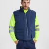 Gilet multitasche reversibile imbottito ad alta visibilità - modello 1