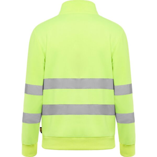 Felpa Alta Visibilità Mezza Zip - Giallo Fluo vista 1