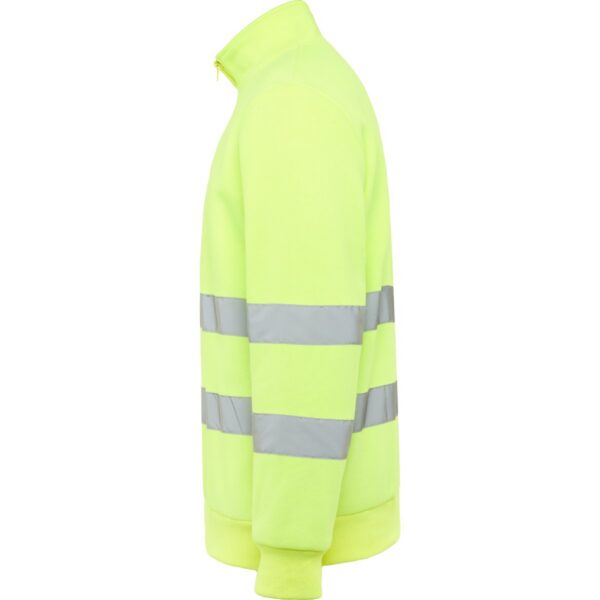 Felpa Alta Visibilità Mezza Zip - Giallo Fluo vista 2