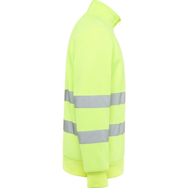 Felpa Alta Visibilità Mezza Zip - Giallo Fluo vista 3