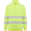 Felpa Alta Visibilità Mezza Zip - Giallo Fluo