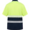 Polo Alta Visibilità Bicolore - Blu Navy/Giallo Fluo vista 1