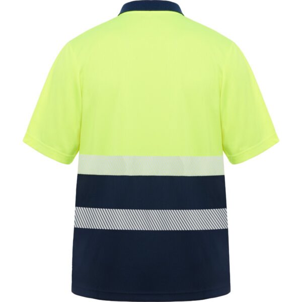 Polo Alta Visibilità Bicolore - Blu Navy/Giallo Fluo vista 1