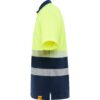 Polo Alta Visibilità Bicolore - Blu Navy/Giallo Fluo vista 2