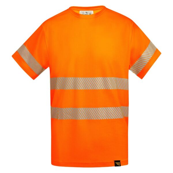 T-Shirt Alta Visibilità Traspirante - Arancione Fluo