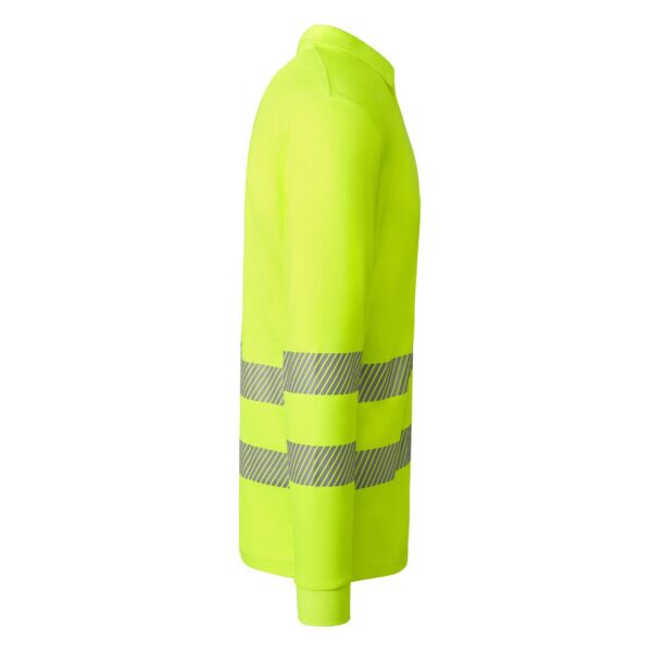Polo Alta Visibilità Traspirante Manica Lunga - Giallo Fluo vista 3