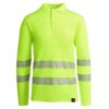 Polo Alta Visibilità Traspirante Manica Lunga - Giallo Fluo
