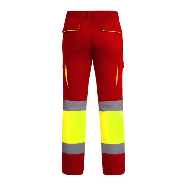 Pantalone lungo multitasche bicolore ad alta visibilità - vista 1