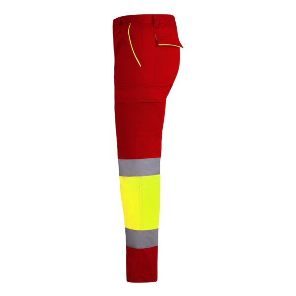 Pantalone lungo multitasche bicolore ad alta visibilità - vista 2