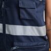 Gilet multitasche bicolore ad alta visibilità - dettaglio 2