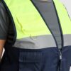 Gilet multitasche bicolore ad alta visibilità - dettaglio 3