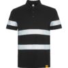 Polo Piqué Alta Visibilità - Nero