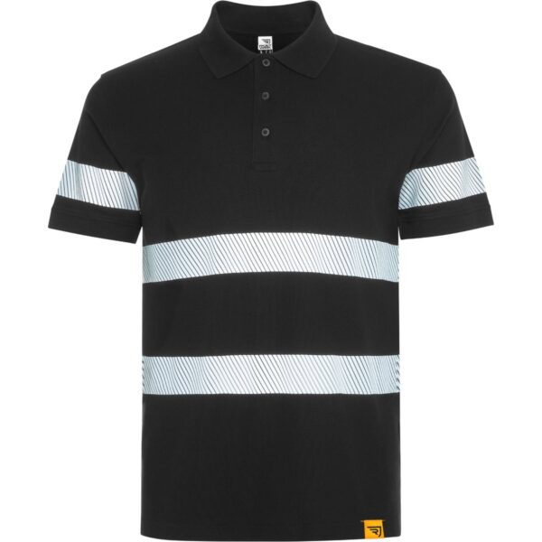 Polo Piqué Alta Visibilità - Nero