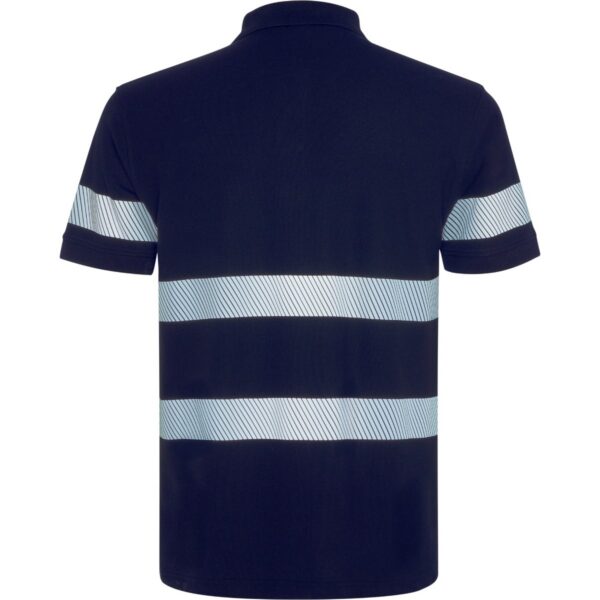 Polo Piqué Alta Visibilità - Blu Navy vista 1