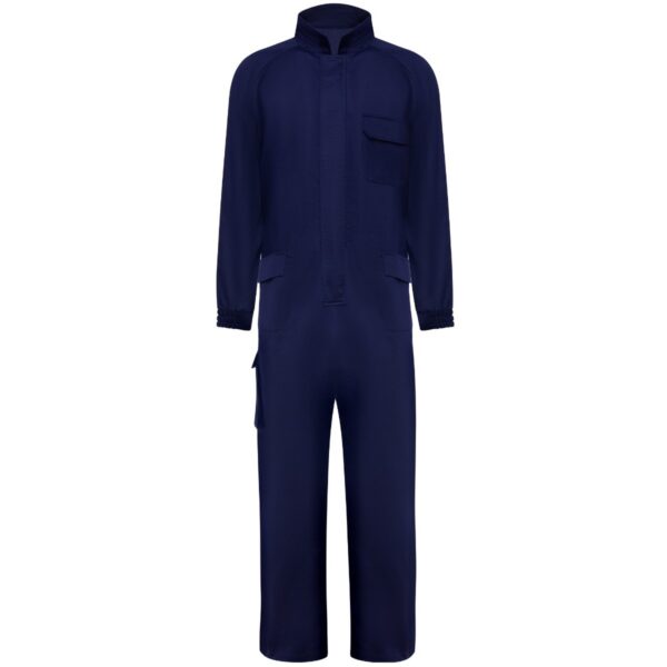 Tuta ignifuga a maniche lunghe in tessuto - Blu Navy